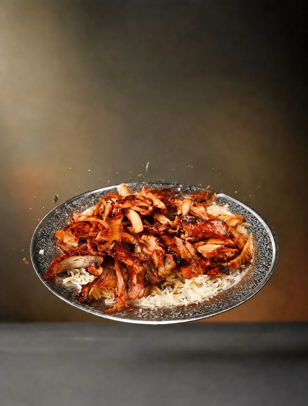 وجبة دجاج مع رز